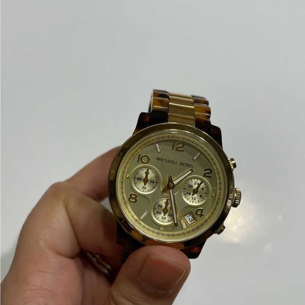 Michael Kors | Gold and Tortoise Shell Watch